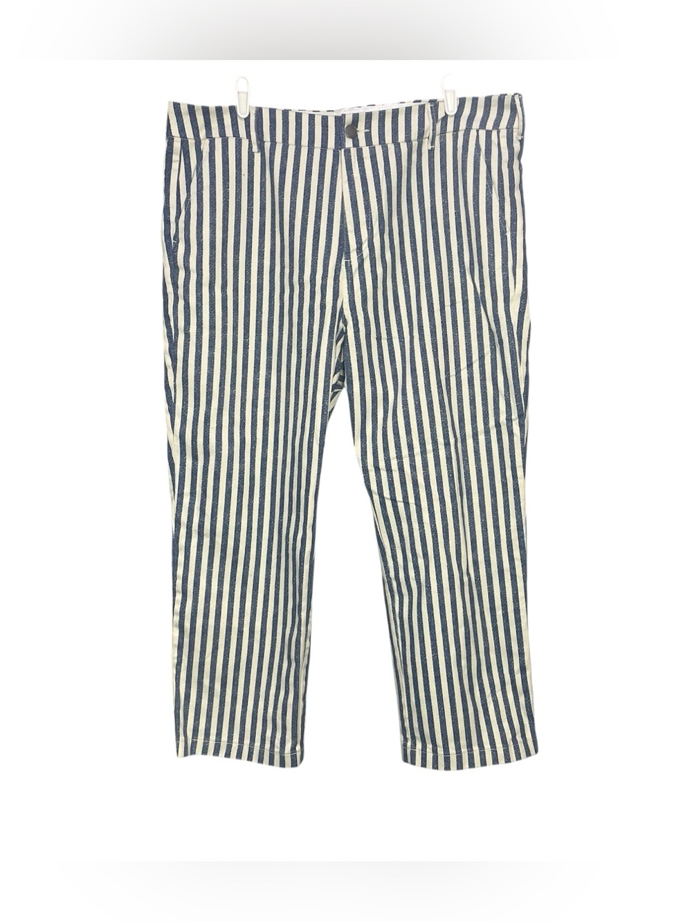 New Torrid Belle Isle High Rise Straight Leg Trouser Jeans Size 16 R Blue Stripe